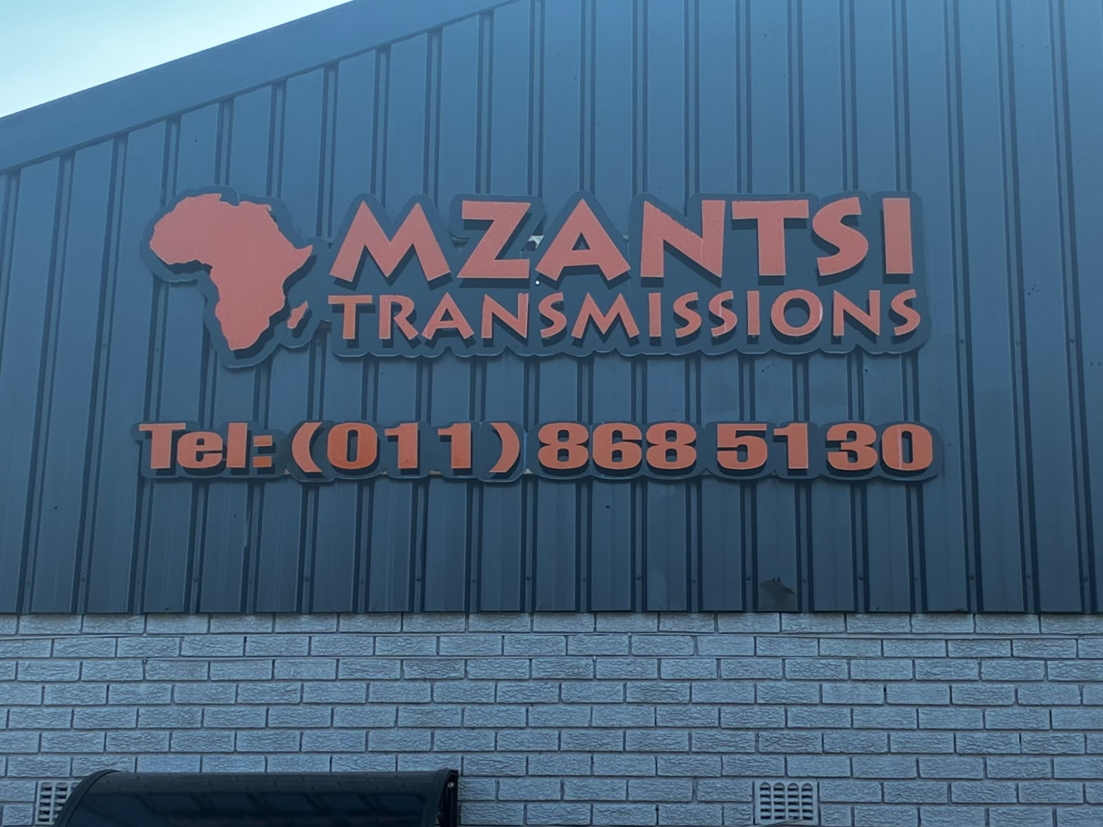 Mzantsi Transmissions premises with company signage